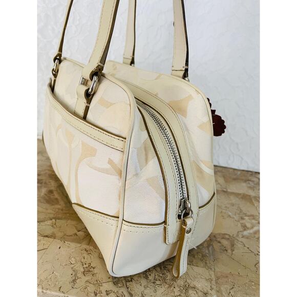 Coach Hampton signature striped multicolored Carryall F13339 - Picture 4 of 10